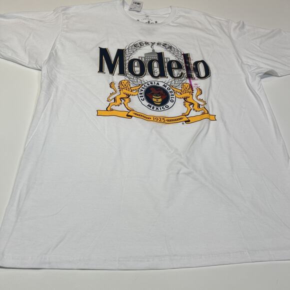 Modelo Especial Beer Graphic T-Shirt Men’s 2XL White 100% Cotton NWT Tee - Picture 7 of 12